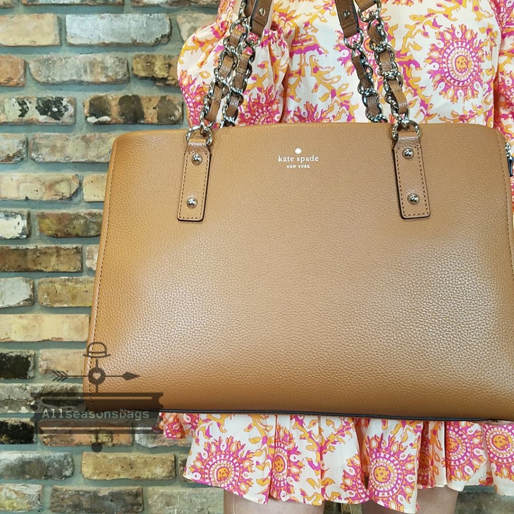 Warm Gingerbread Kate Spade Andee Cobble Hill Tote - Picture 6 of 9